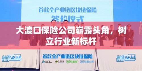 大渡口保險(xiǎn)公司嶄露頭角，樹(shù)立行業(yè)新標(biāo)桿