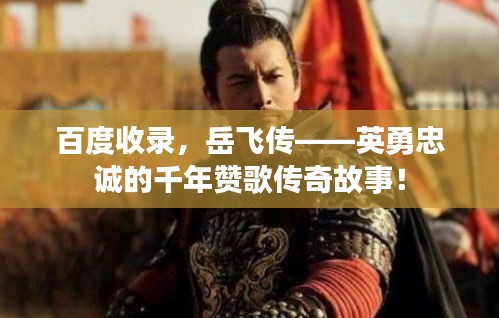 百度收錄，岳飛傳——英勇忠誠的千年贊歌傳奇故事！
