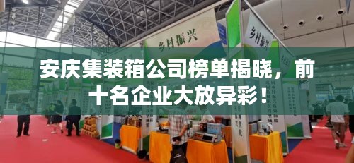 安慶集裝箱公司榜單揭曉，前十名企業(yè)大放異彩！